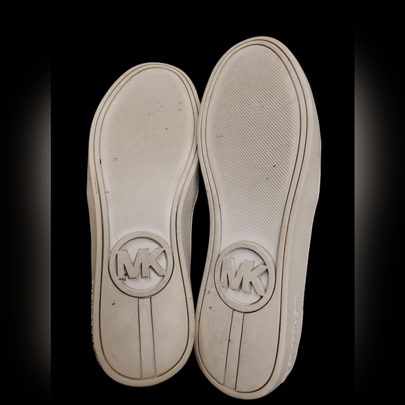 Michael Kors Keaton Slip On Sneakers Sequins Guntmetal Size 6M - Picture 5 of 5